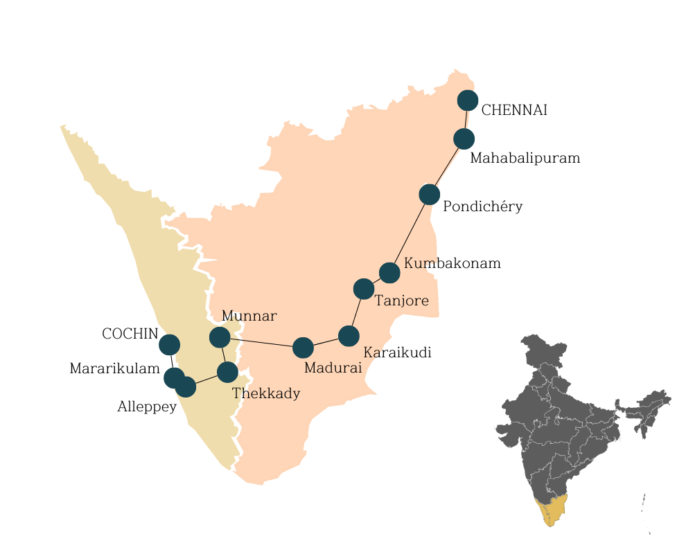 LA DIVERSITE DE  l’ INDE DU SUD 