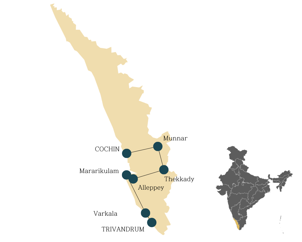 LA NATURE VERDOYANTE DU KERALA